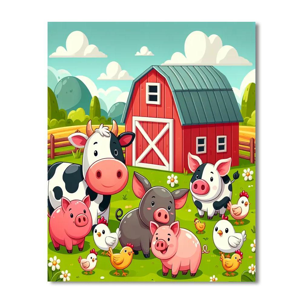 Funny Farm Painting By Numbers Kit