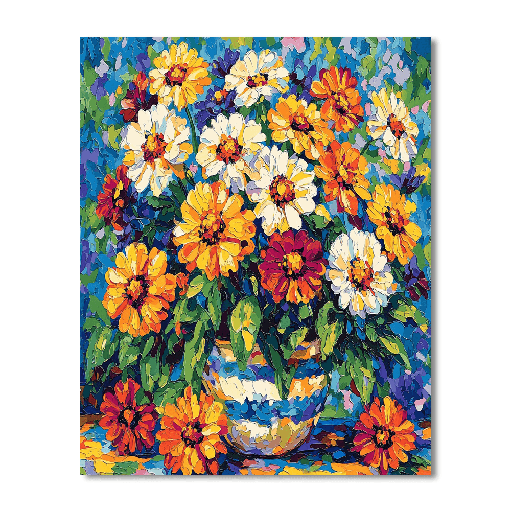 Matisse Inspired Bright Flora  DIY Paint By Numbers