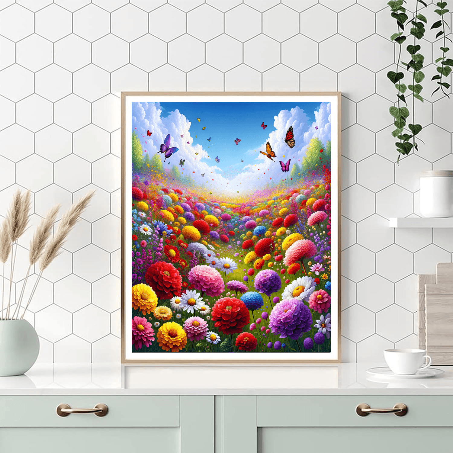 Blooming Meadow - DIY Painting By Numbers Kit
