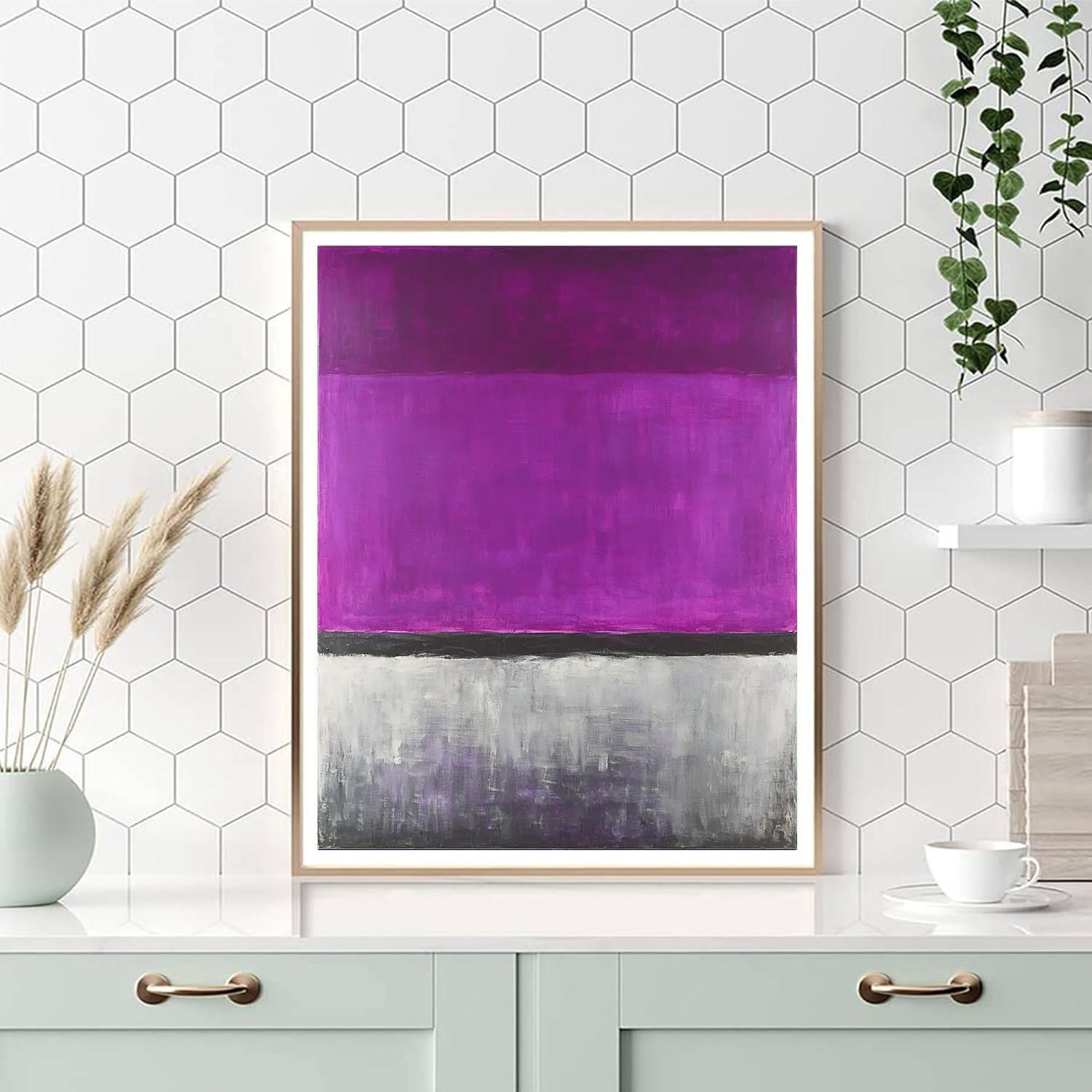 Mark Rothko Inspired Melancholy Elegance  Painting Number Kit