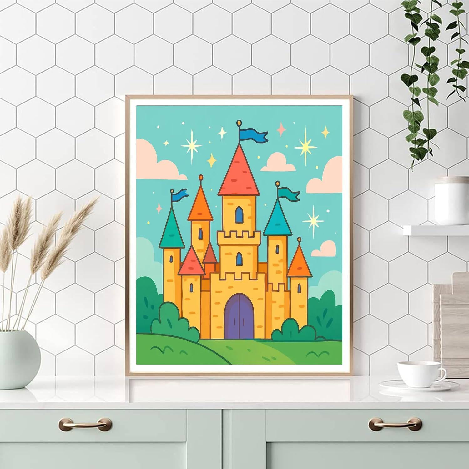 Enchanting Castle Fantasy Paint By Color
