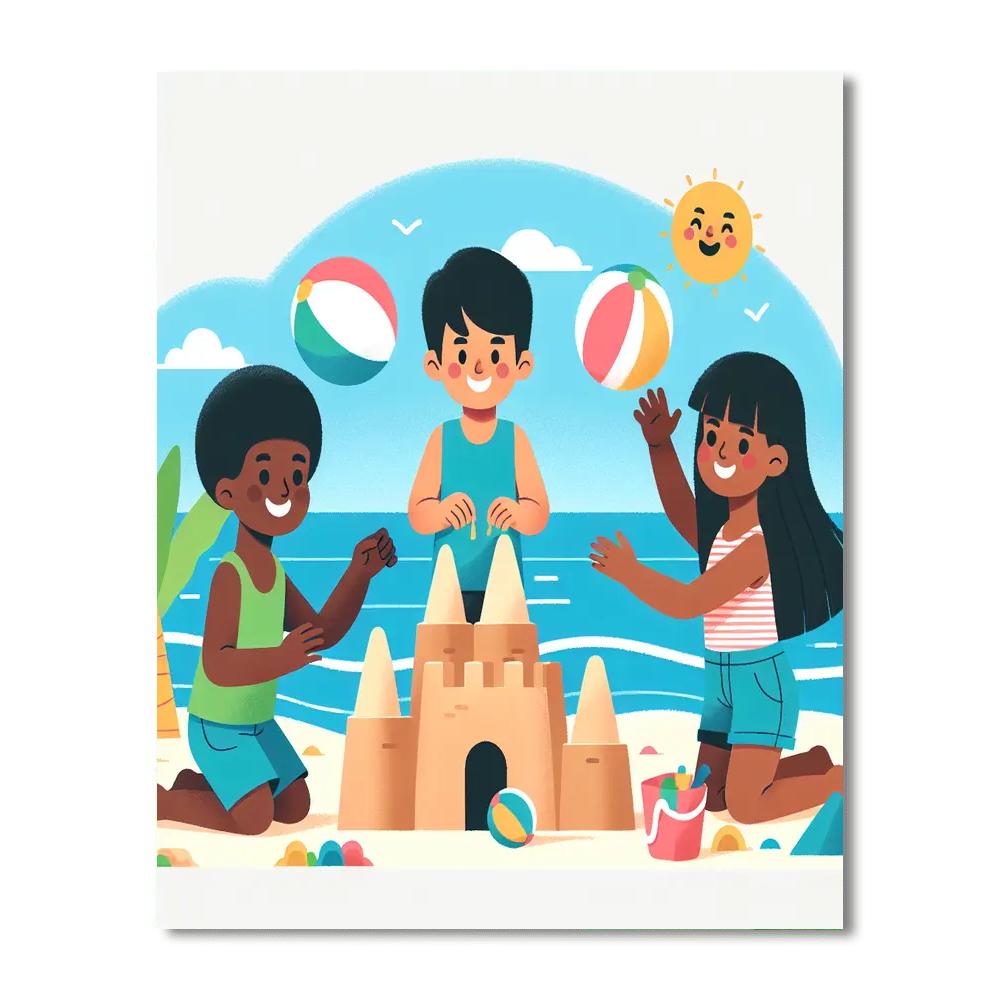 Bubbly Beach Bash Paint By Numbers Kits