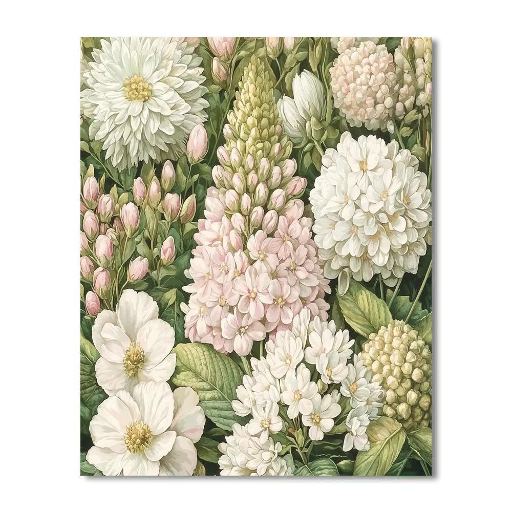Pierre-Joseph Redouté Inspired Botanical Wonders  Painting By Numbers Kit