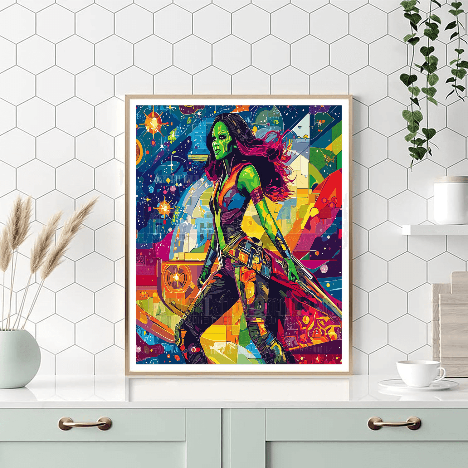 Zoe Saldana: The Cosmic Muse Of Guardians And Beyond Painting By Numbers Kit