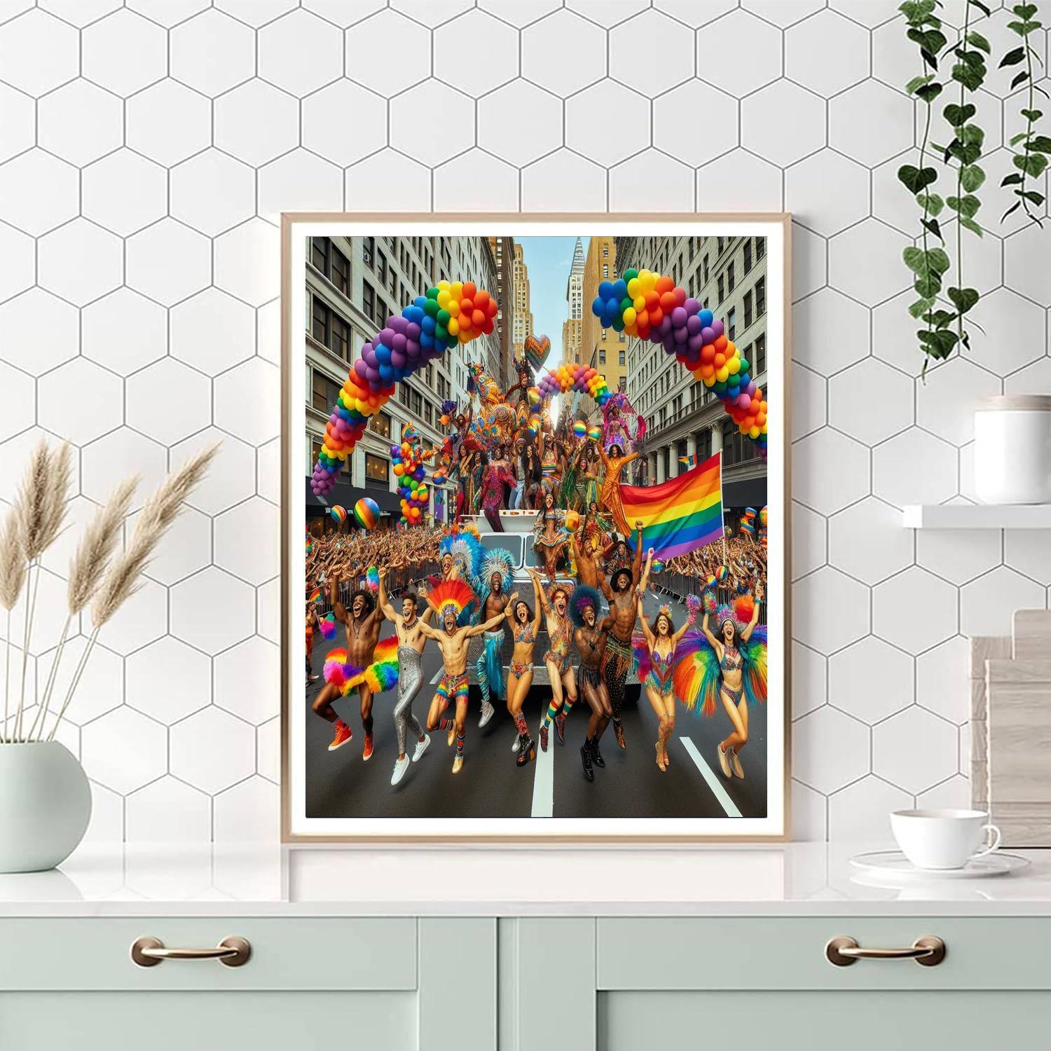 Pride Parade Painting By Numbers Kit