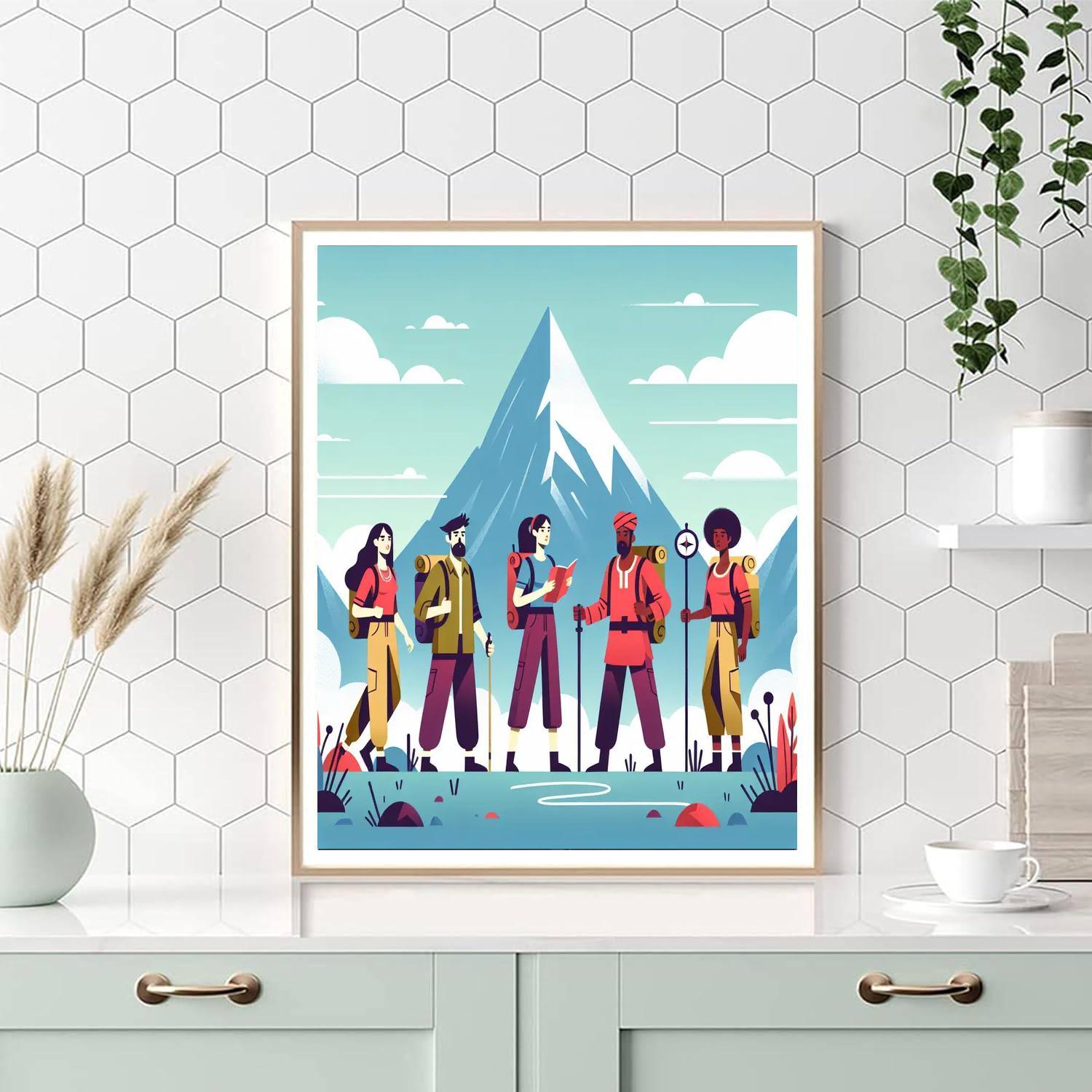 Journey To The Mystic Mountain Painting By Numbers Kit