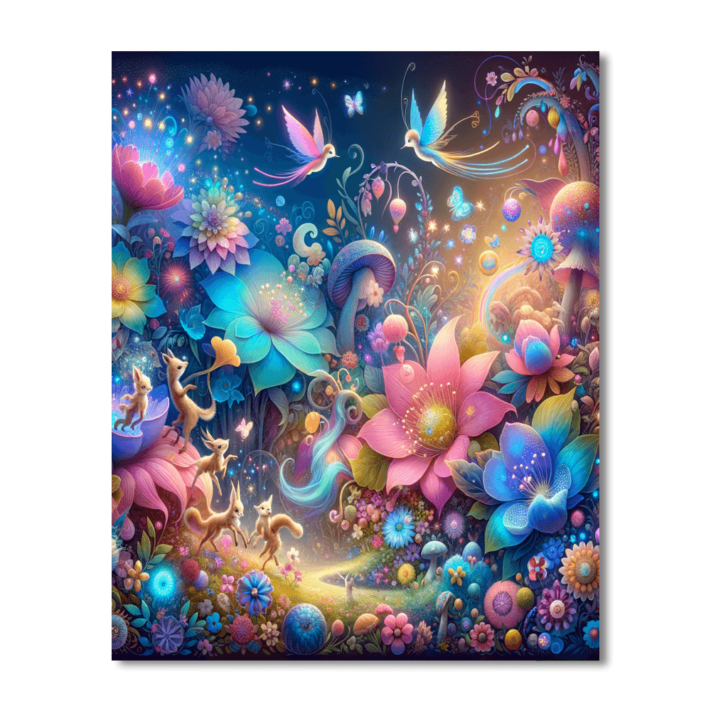 Colorful Fantasy Garden Paint By Number