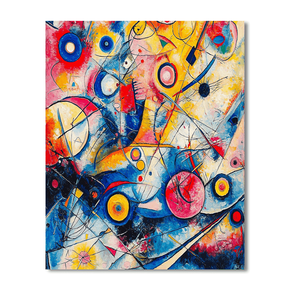 Wassily Kandinsky Inspired Abstract Forest  Paint By Numbers Art