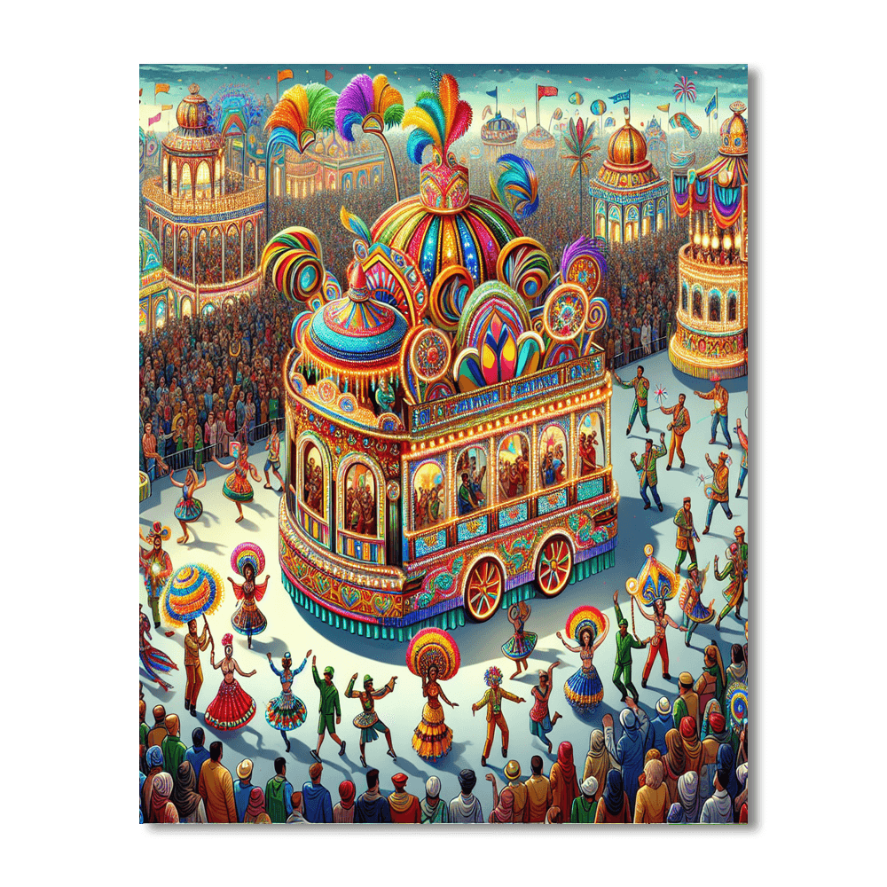 Vibrant Carnival Festivities Paint By Numbers Kits