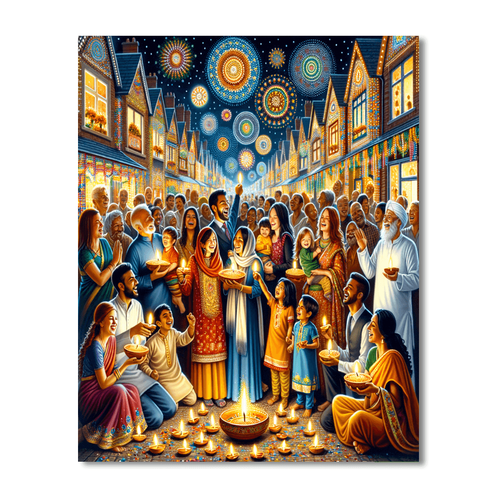 The Festival Of Lights (diwali) Paint By Color
