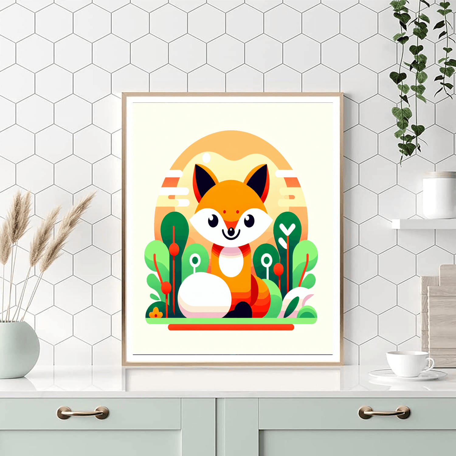Mischievous Fox Painting Number Kit
