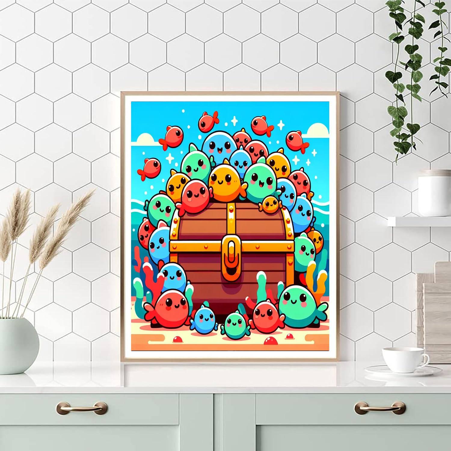 Underwater Treasures DIY Paint By Numbers