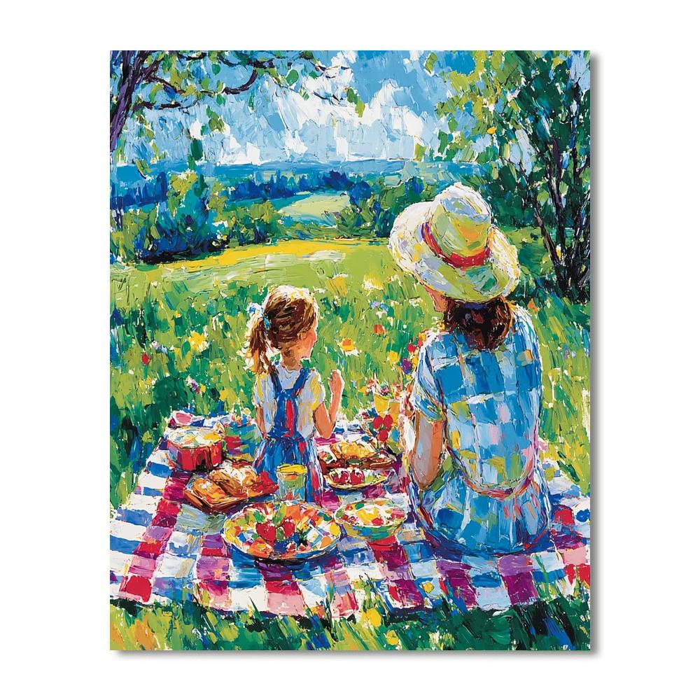 Summer Picnic Joy Paint By Number