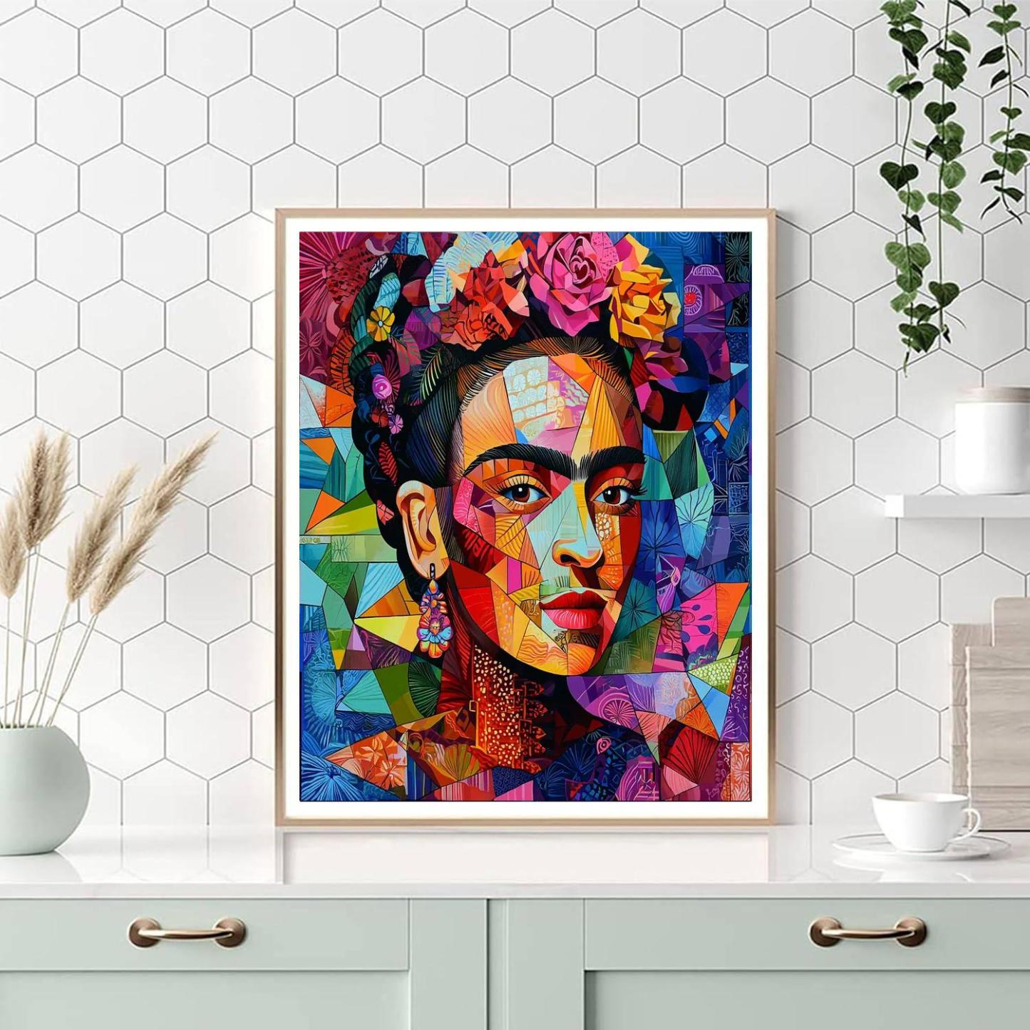 Frida Kahlo Inspired Soulful Landscape  Numbered Painting Kits