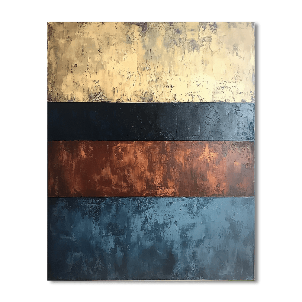 Mark Rothko Inspired Rothko's Earthly Elements  Paint By Numbers Art