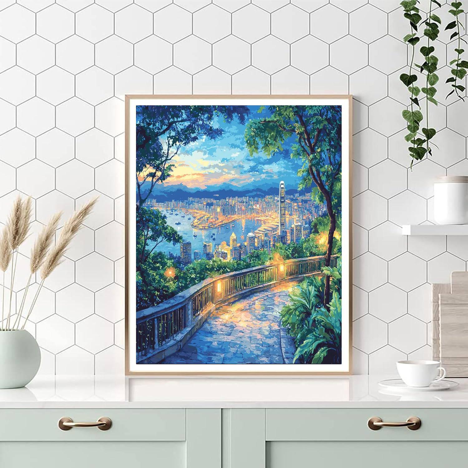 Victoria Peak - Hong Kong Numbered Painting Kits