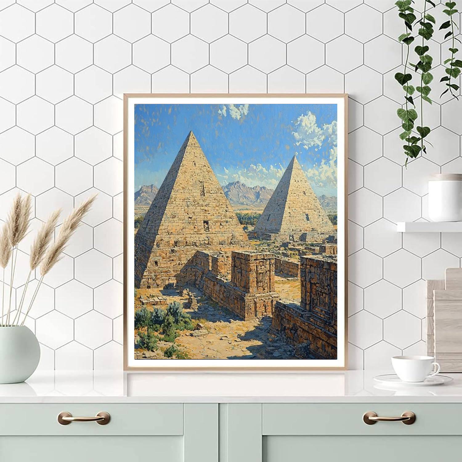 Teotihuacan Pyramids - Mexico City Paint By Color