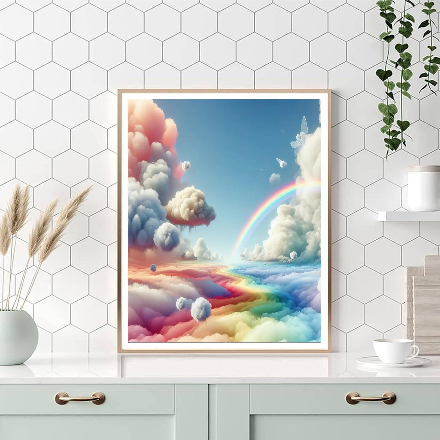 Dreamy Cloudscape Adventure Paint By Numbers Art