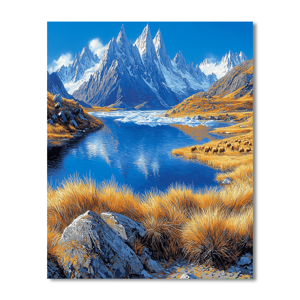 Torres Del Paine National Park - Chile Paint By Numbers