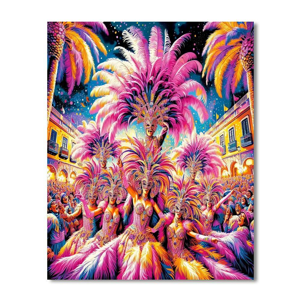 Carnaval De Santa Cruz De Tenerife - Spain DIY Paint By Numbers