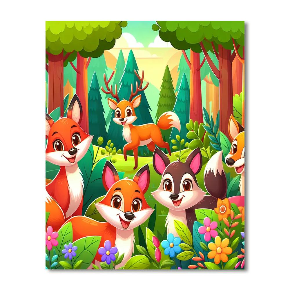 Explorers Of The Forest Paint By Numbers Art