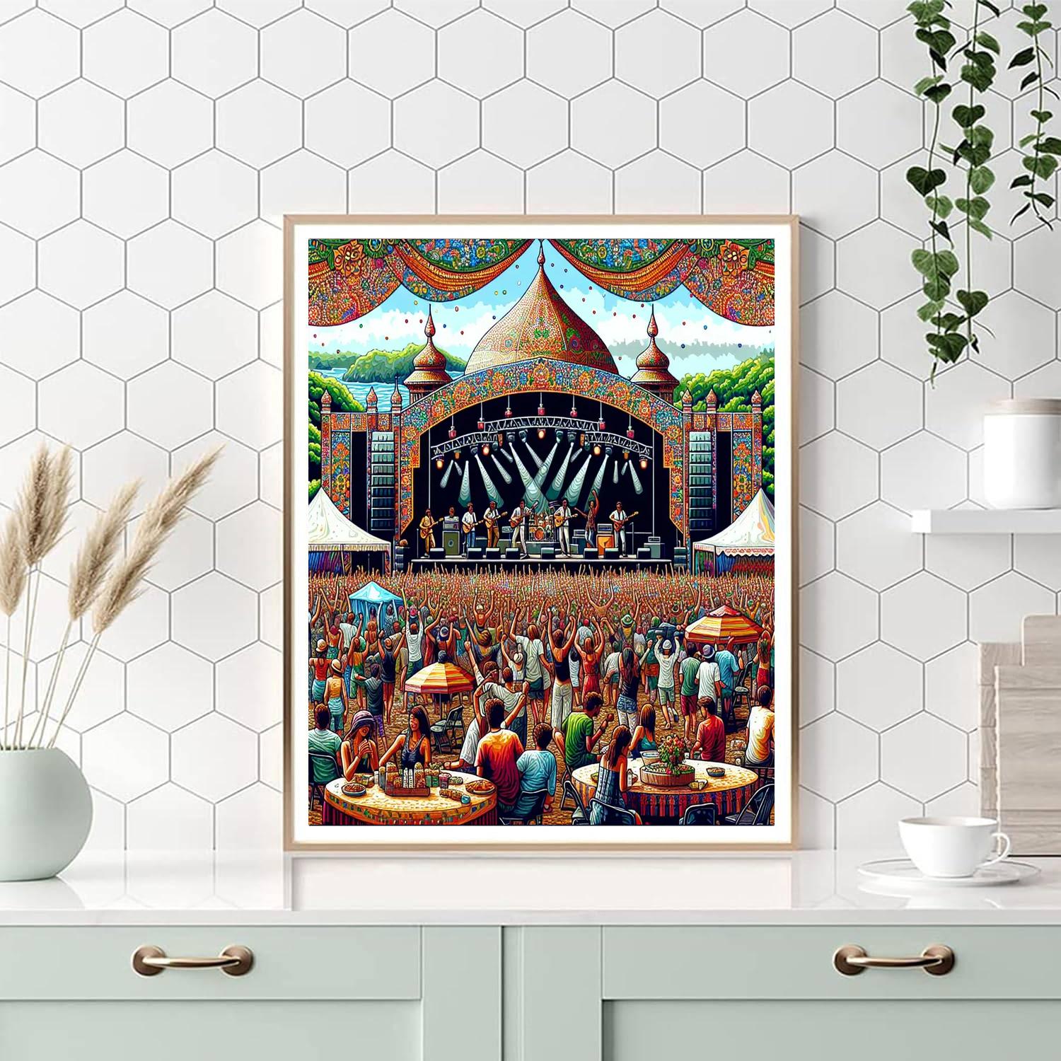 Isle Of Wight Festival - Isle Of Wight Numbered Painting Kits