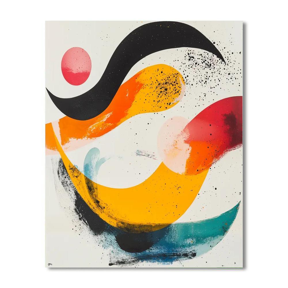 Joan Miró Inspired Organic Dreamscape  Paint By Numbers Art