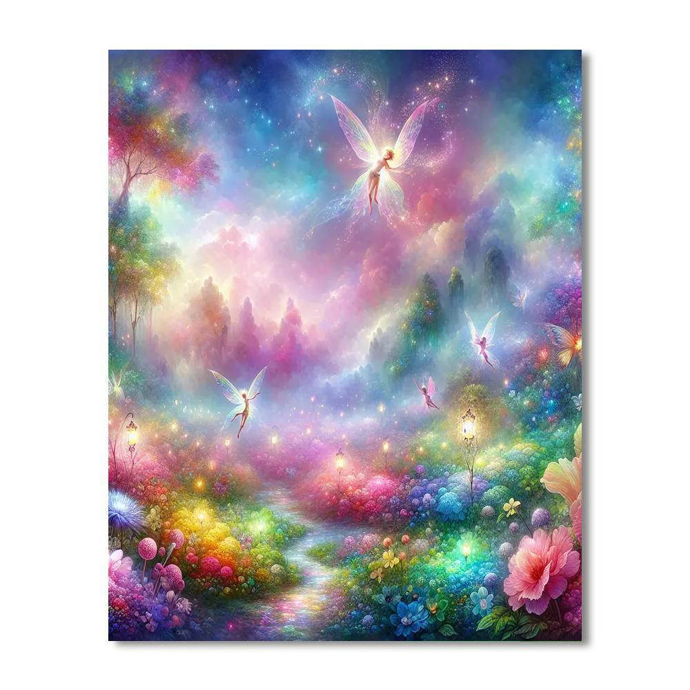 Mystical Garden Of Fairies Numbered Painting Kits