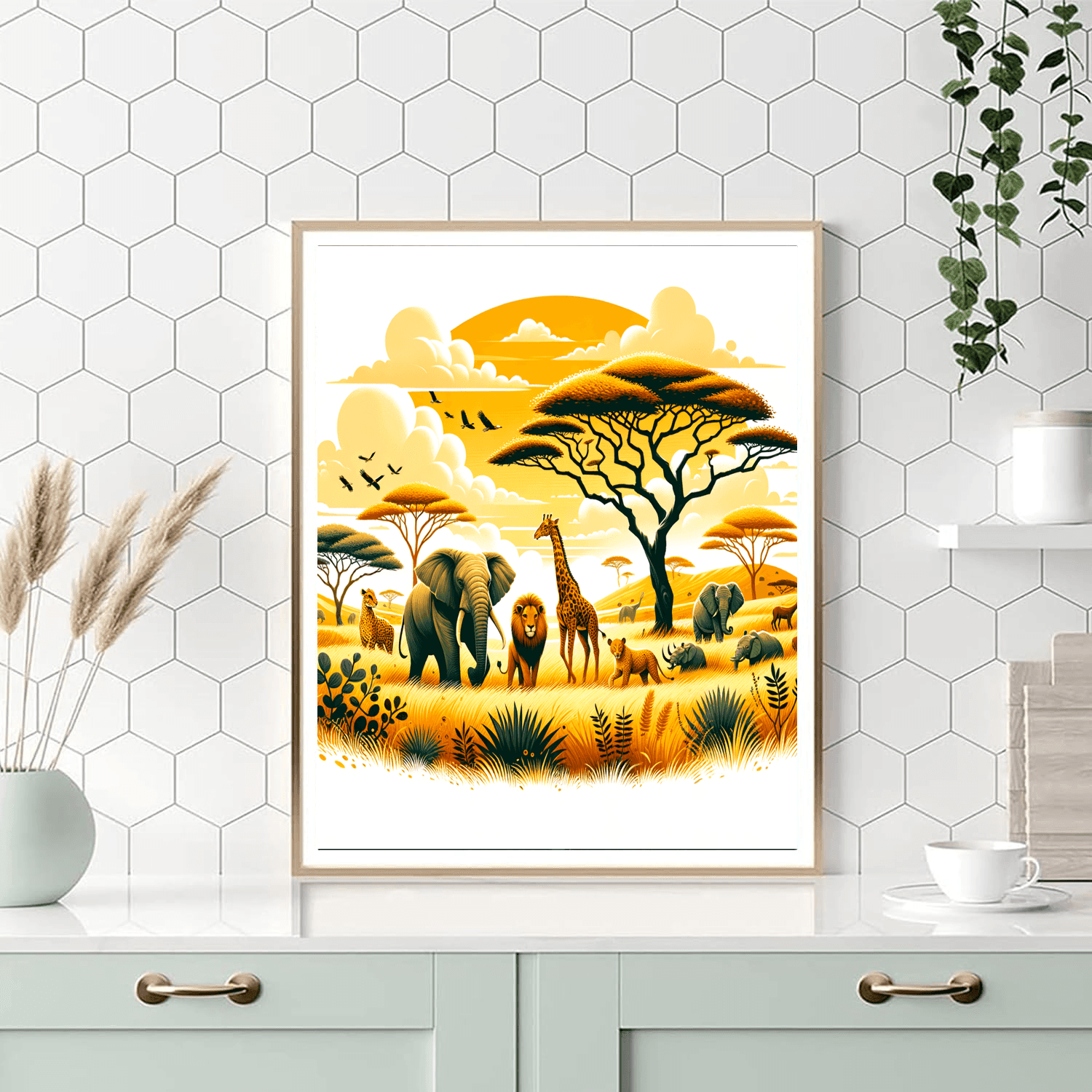 Exotic Safari Journey Paint By Numbers Art
