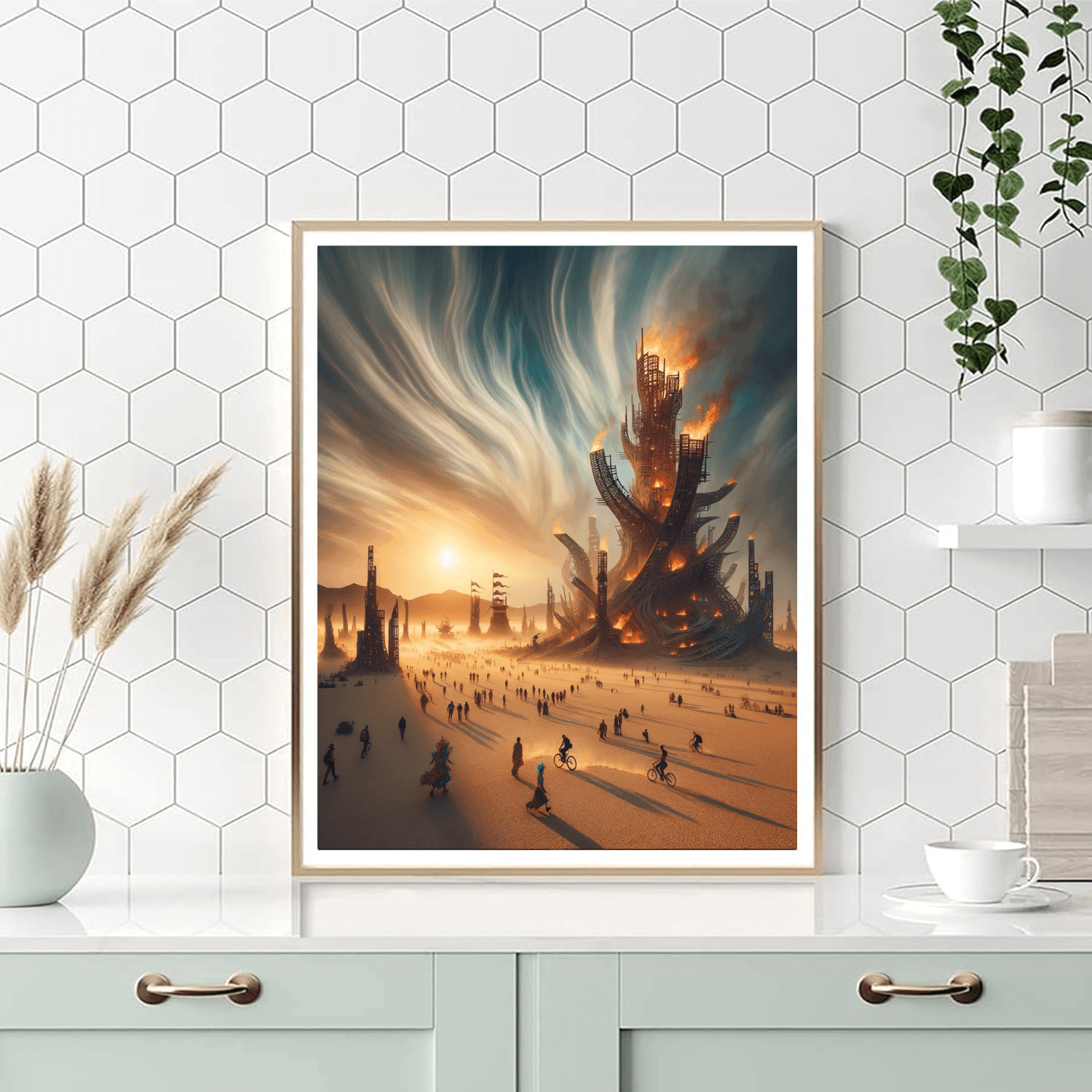 Burning Man - Black Rock Desert, Usa Paint By Number