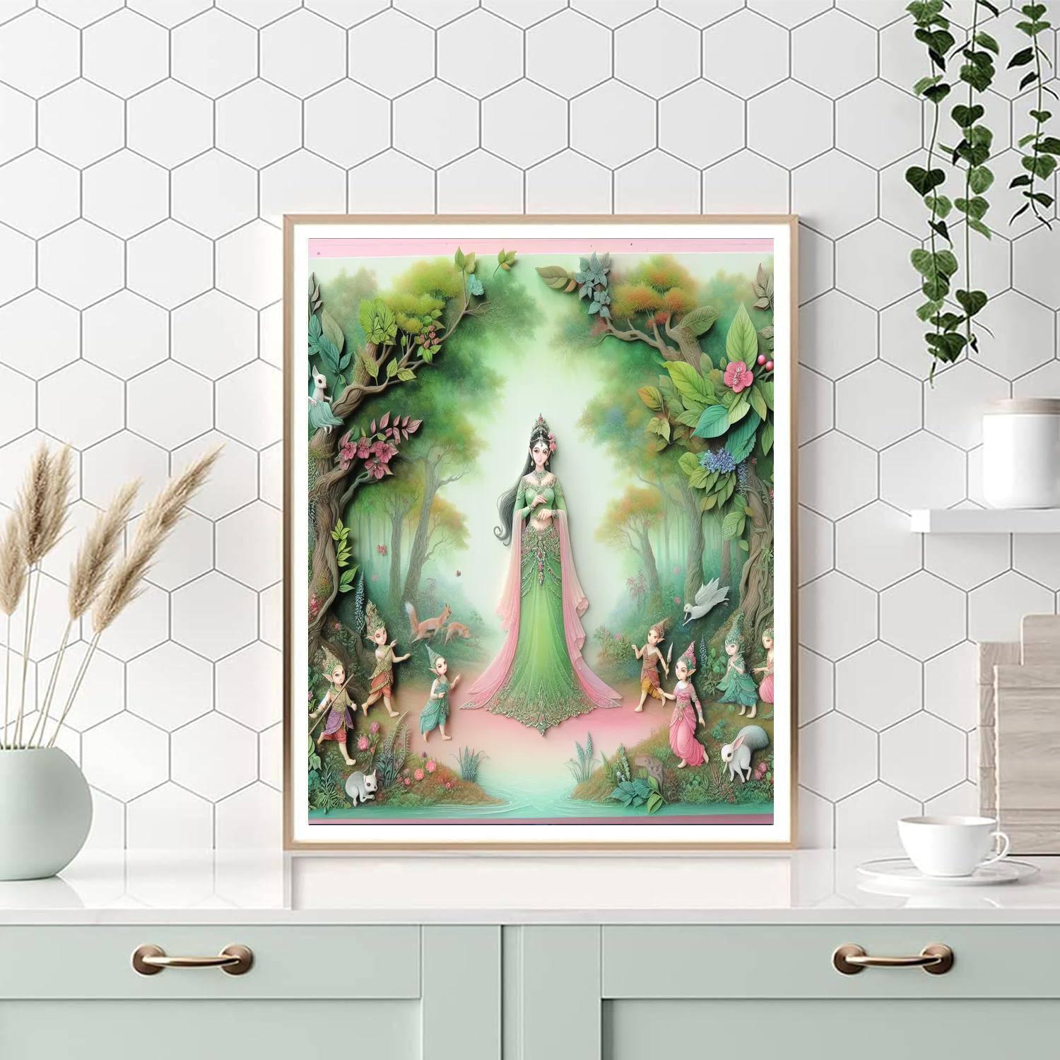Snow White's Woodland Harmony Painting By Numbers Kit