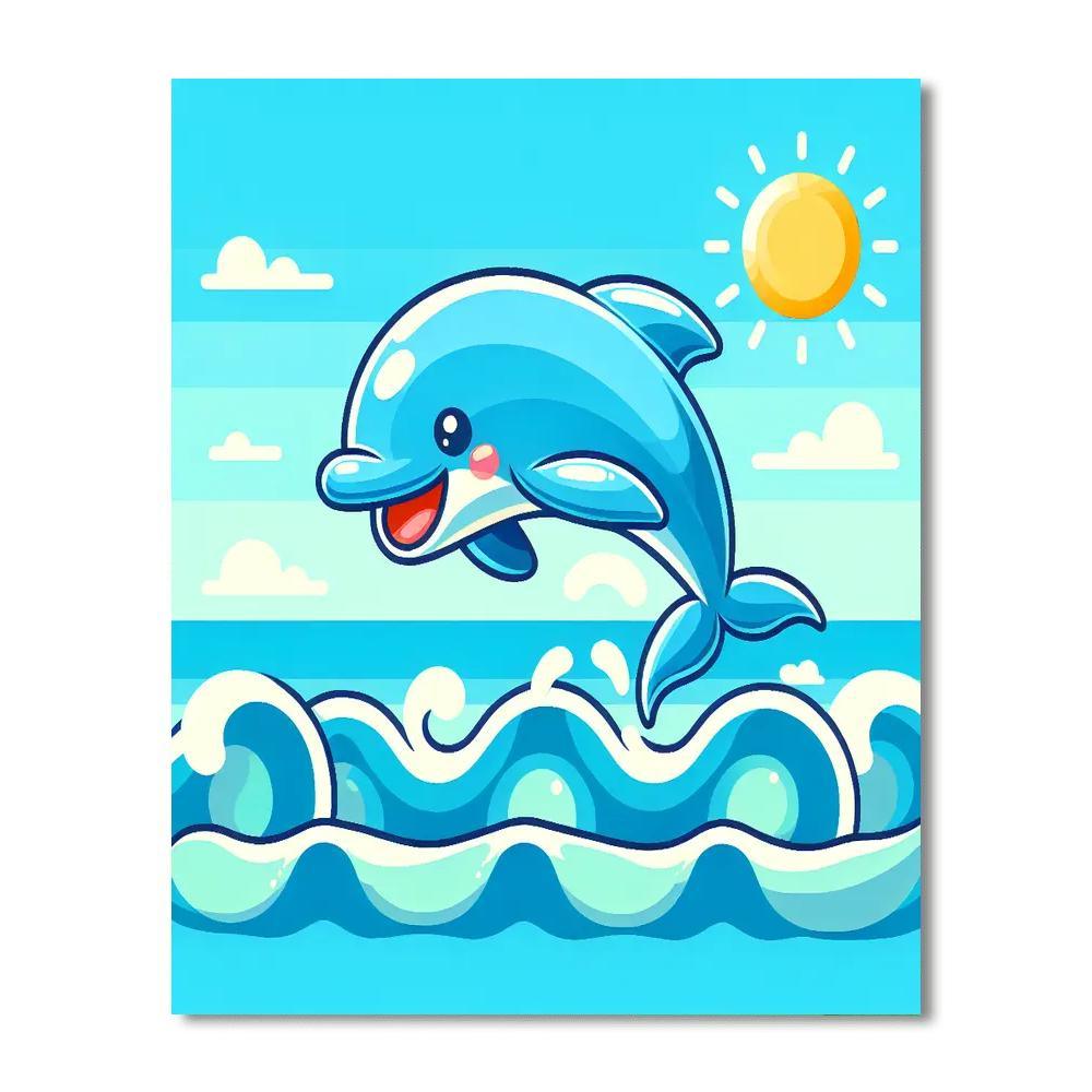Dancing Dolphin Fun Paint By Numbers Kits