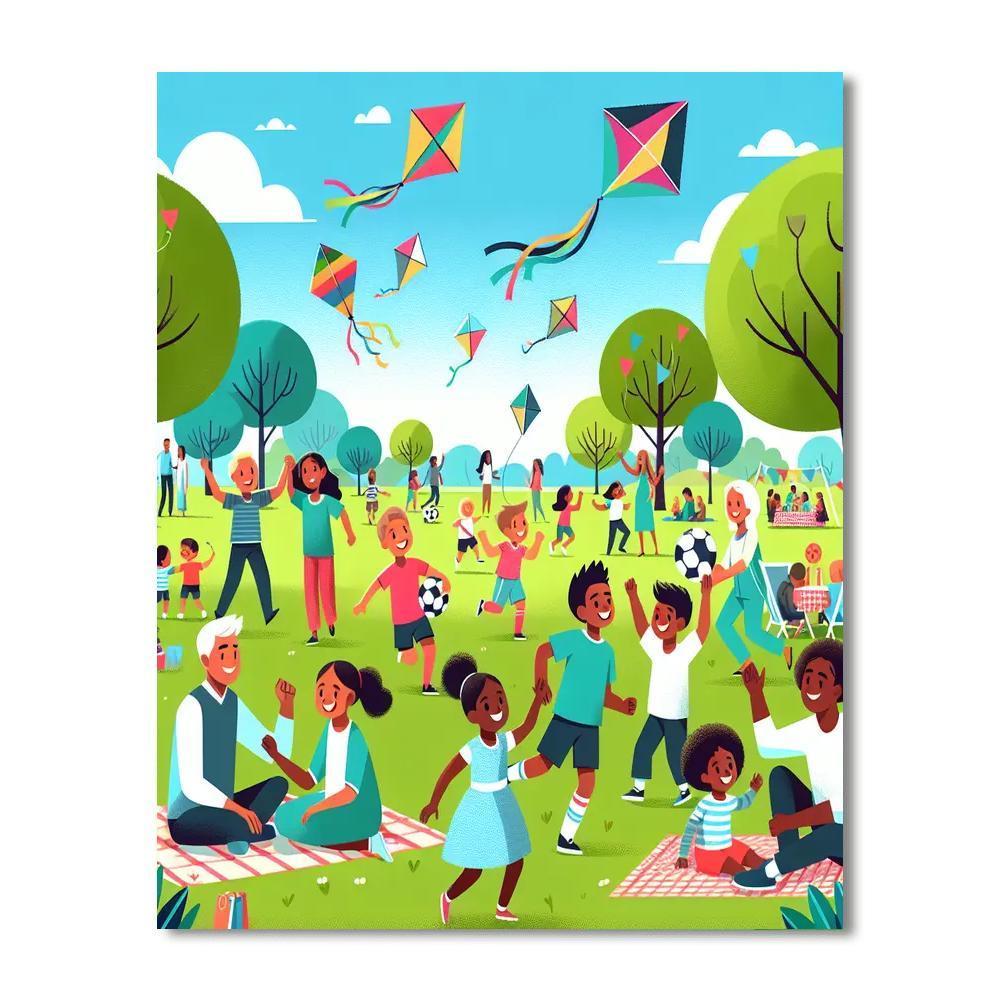 Sunny Park Days Paint By Numbers Kits