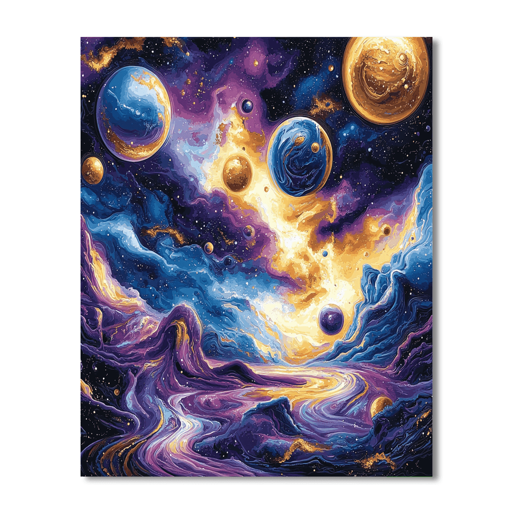 Salvador Dali Inspired The Cosmic Dance  Paint By Numbers Kits