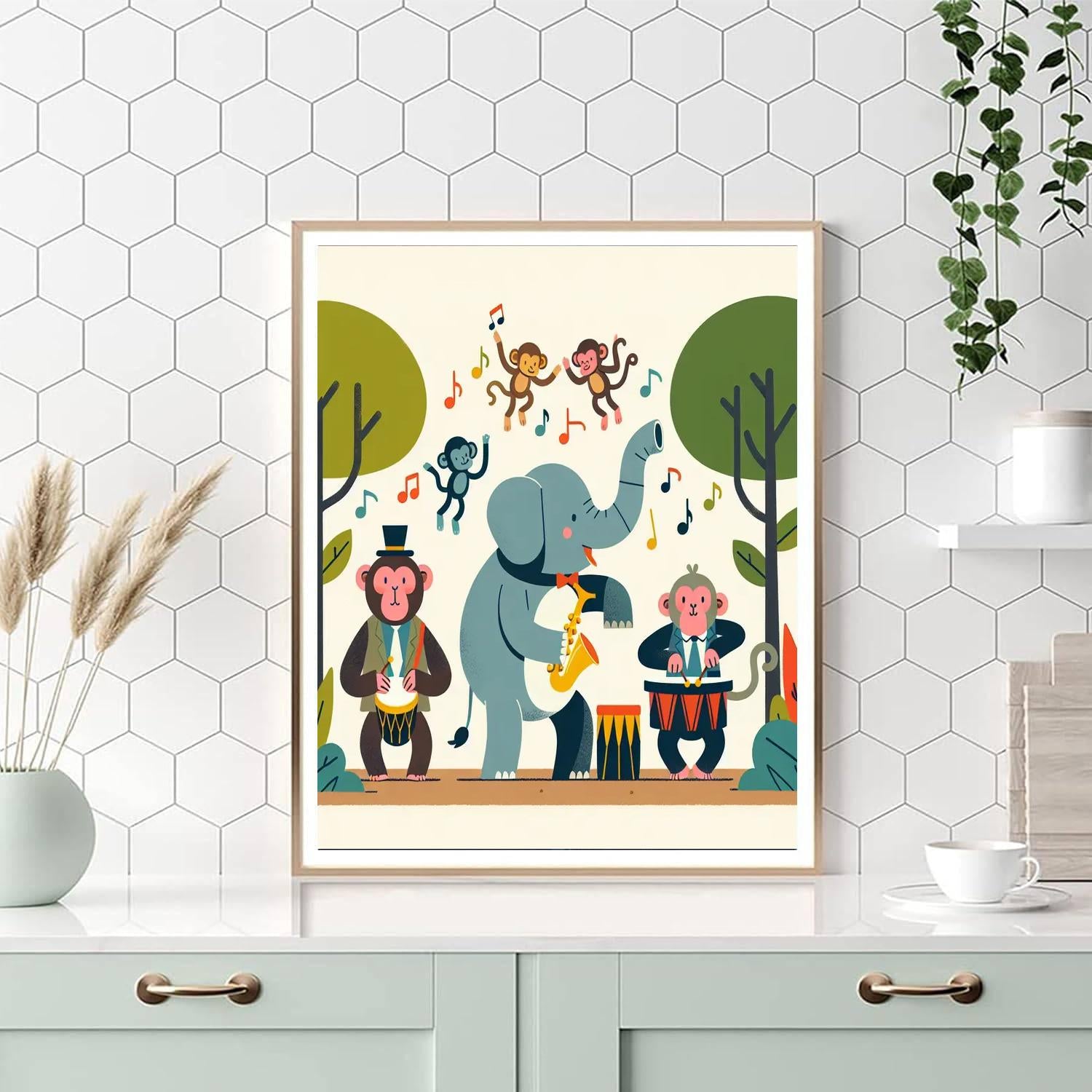 Jungle Rhythm Celebration Painting By Numbers Kit