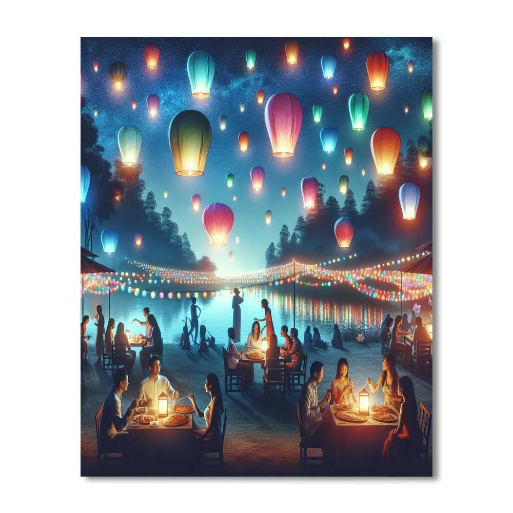 Pahoa Pahoa Lantern Festival Number Painting