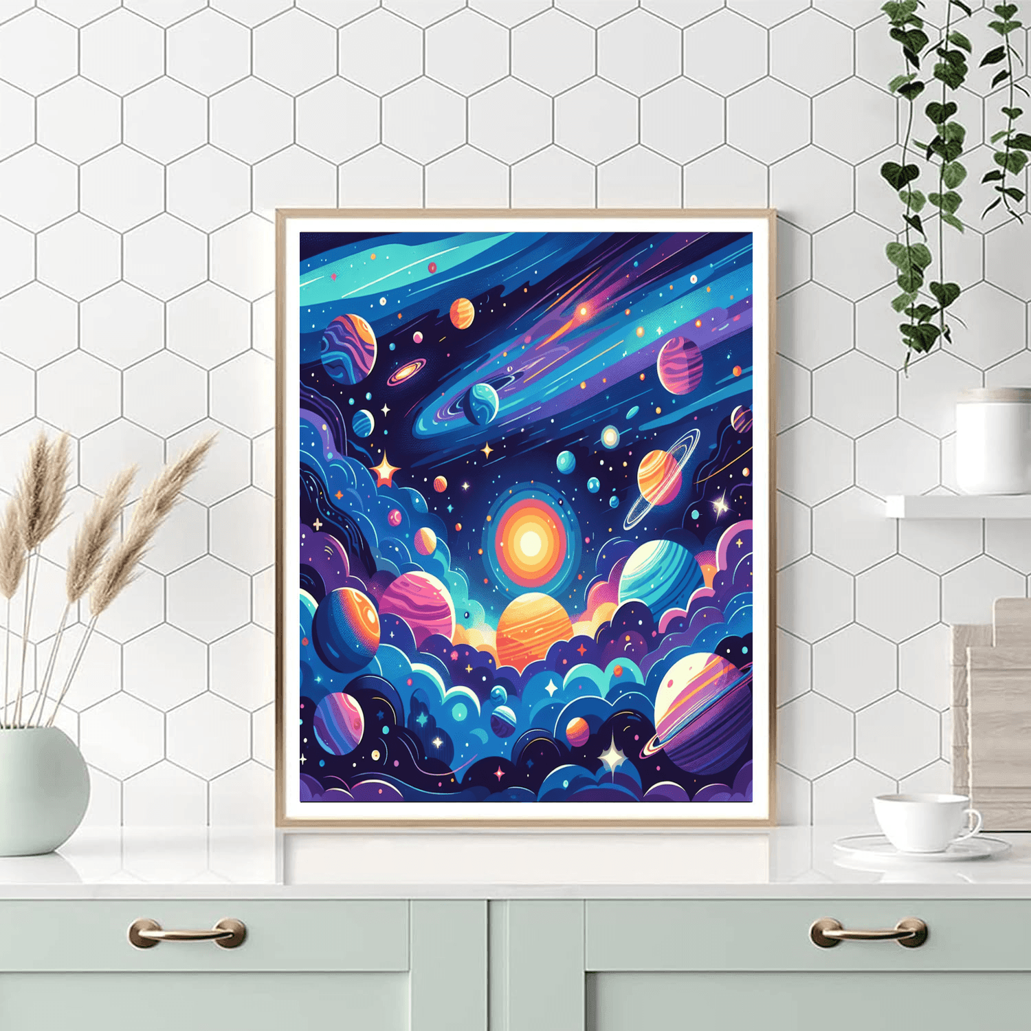 Galactic Adventure Journey Number Painting