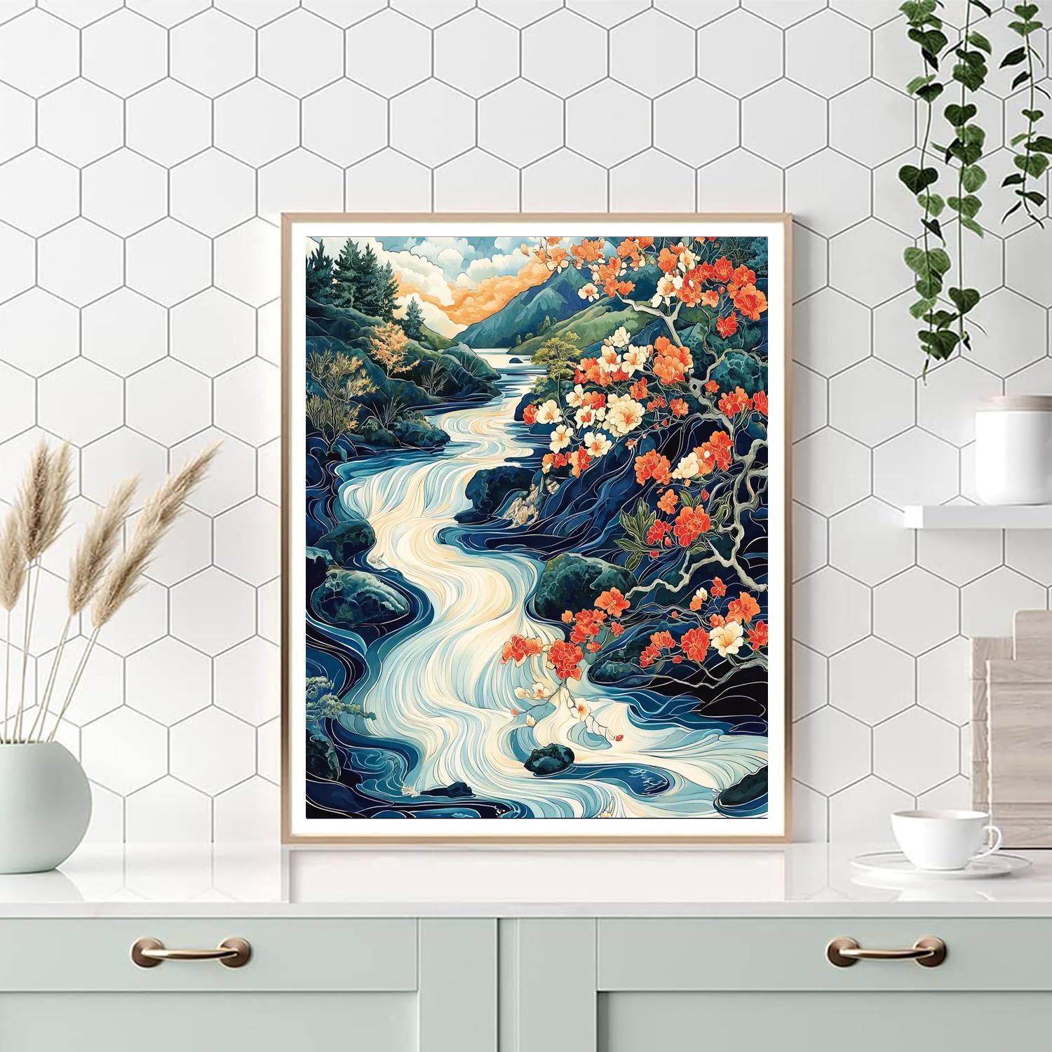 Alphonse Mucha Inspired Dreamscape Of Ornamental Grace  Paint By Numbers Kits