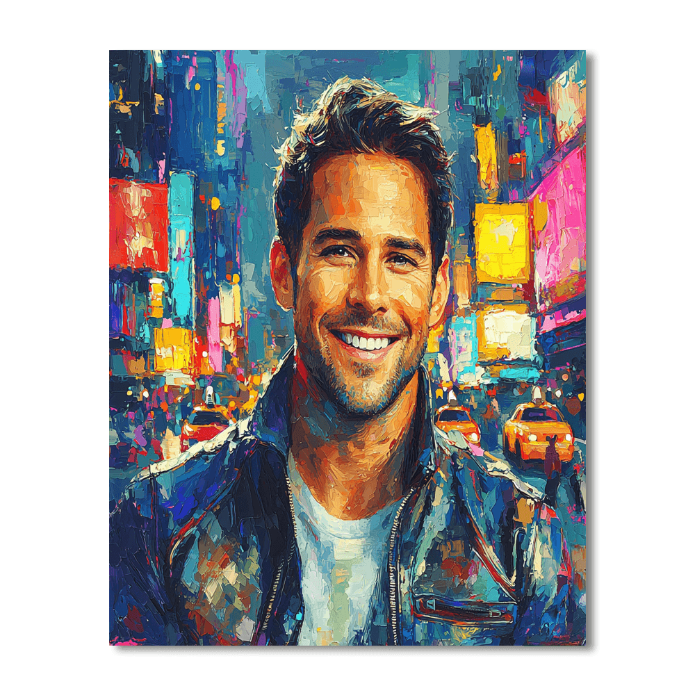 Ryan Reynolds: The Humorous Heart Of Deadpool Paint By Numbers