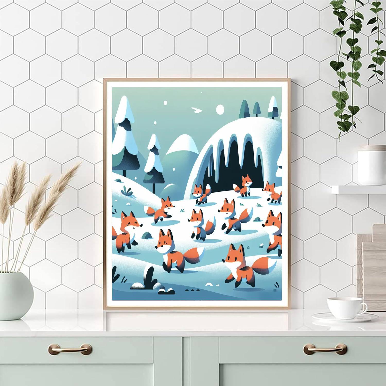 Frosty Fox Adventure Numbered Painting Kits