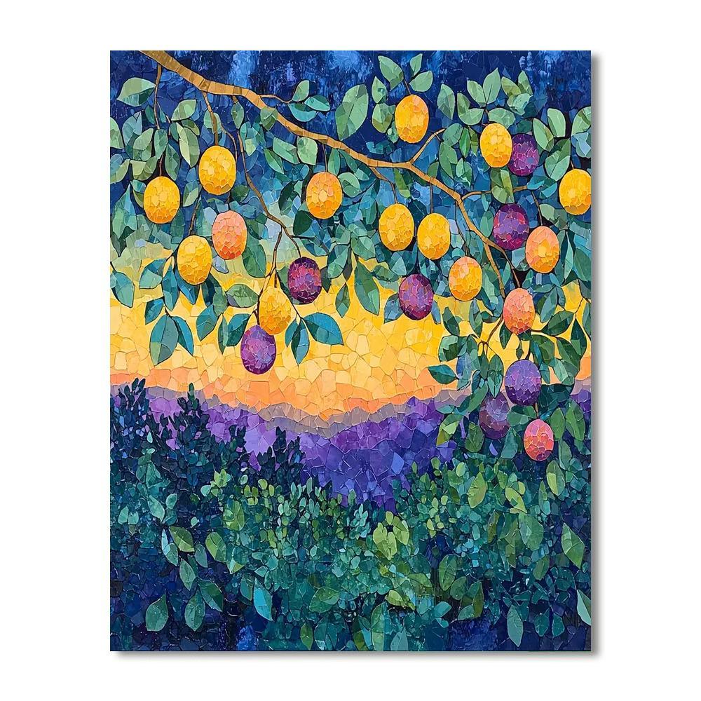 Paul Cézanne Inspired Celestial Orchard  Paint By Number
