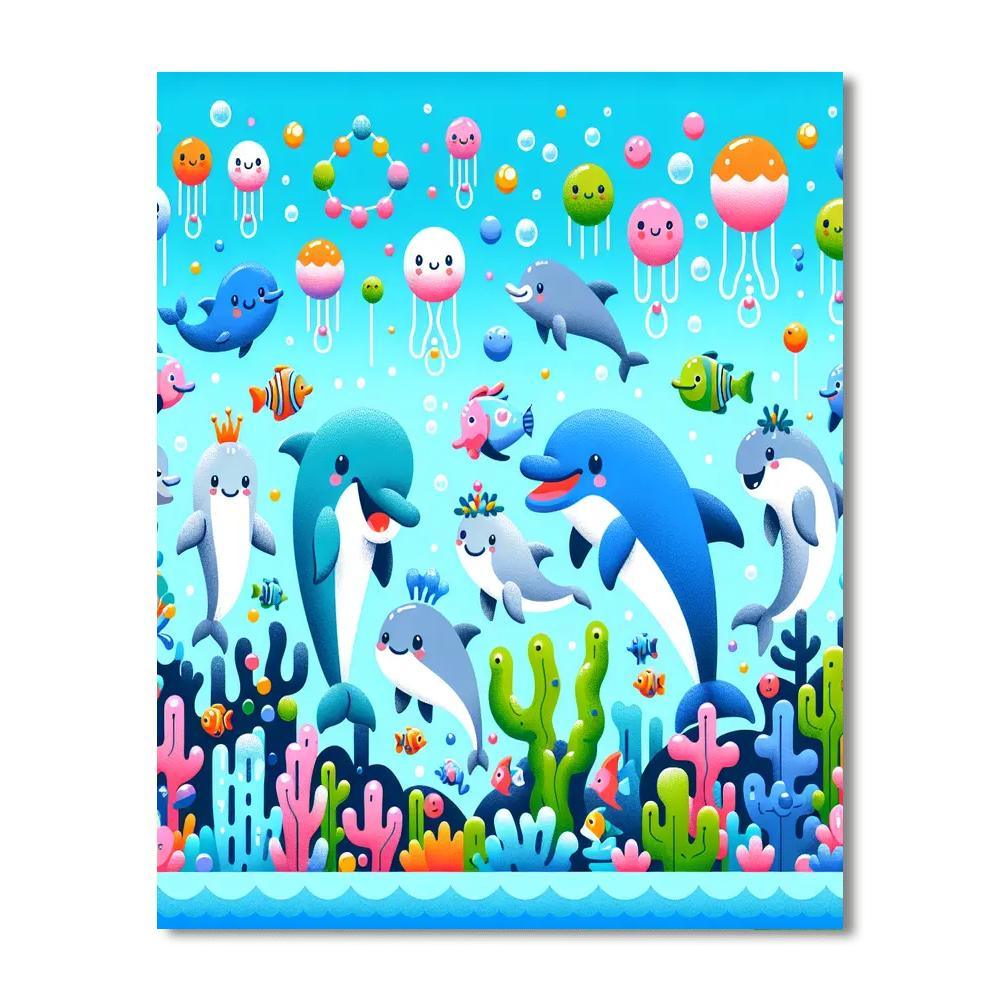 Happy Ocean Party Number Painting