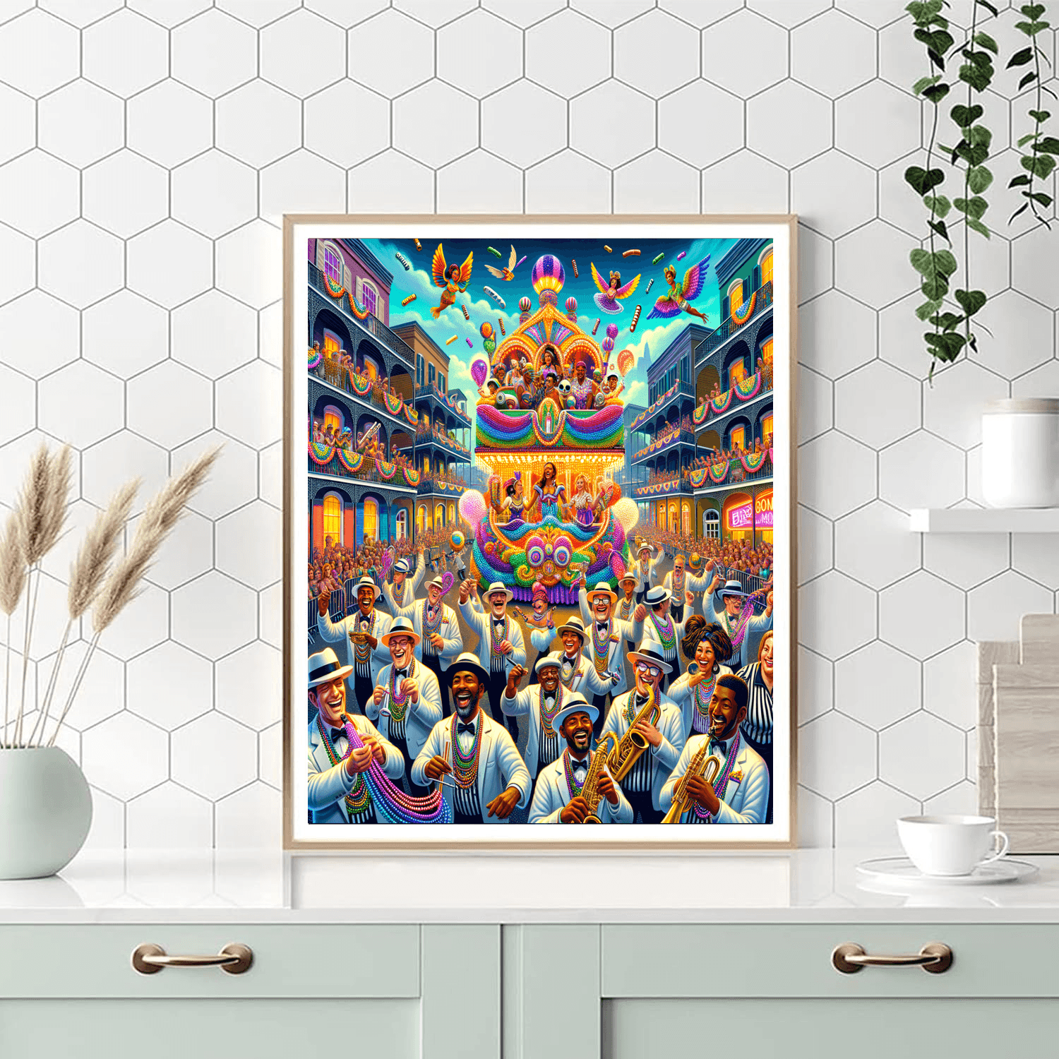 Krewe Of Bacchus Parade Paint By Number