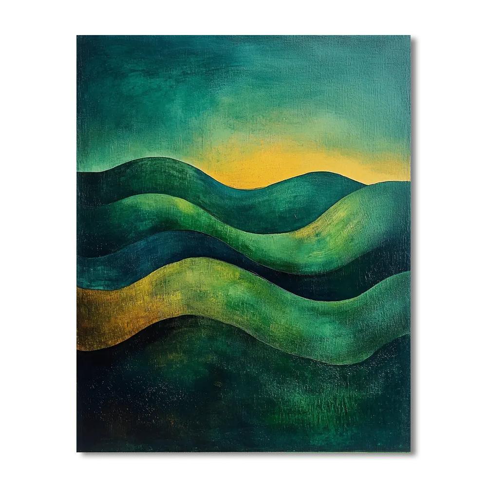 Nandalal Bose Inspired Embrace Of The Wilderness  Paint By Numbers