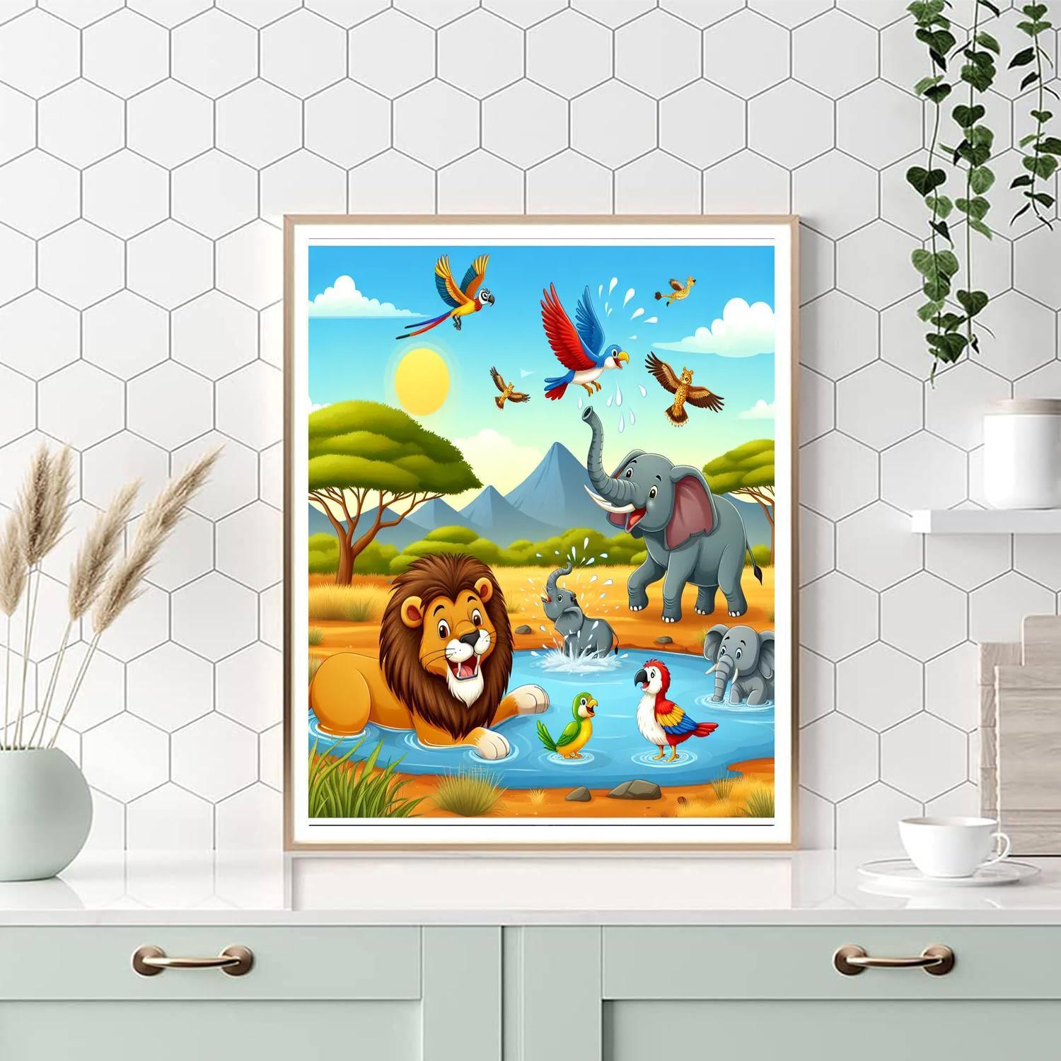 Exciting Animal Kingdom DIY Paint By Numbers