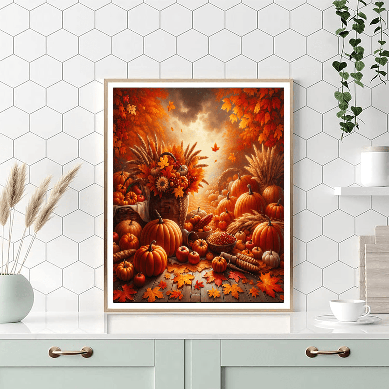 Fall Harvest Delight Number Painting
