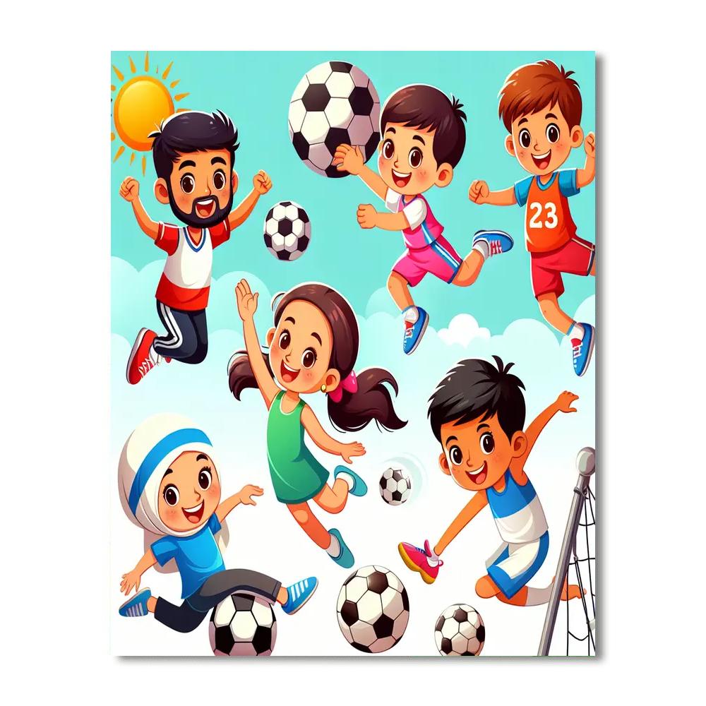 Sports Champions Unite Paint By Numbers Kits