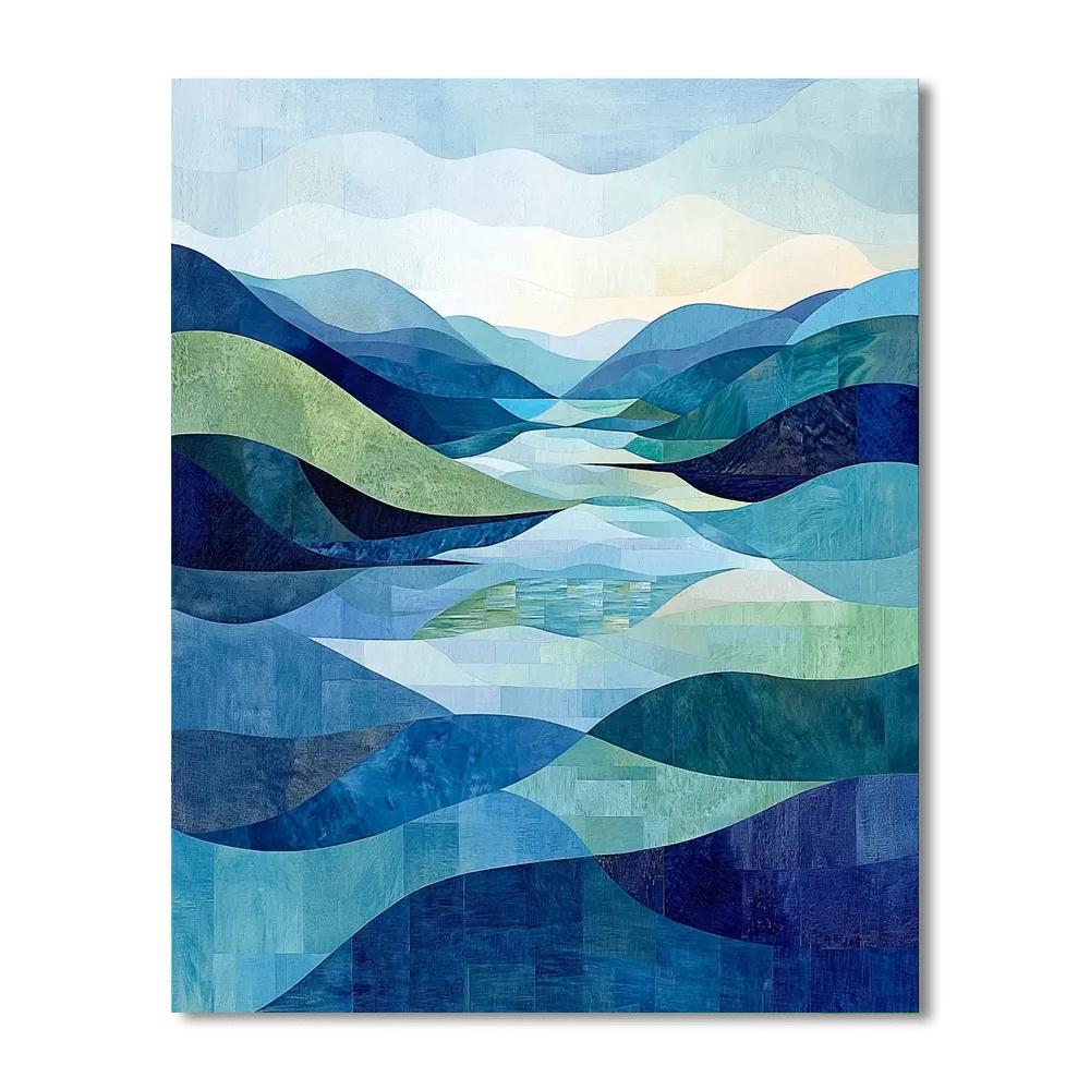 Paul Cézanne Inspired Abstract Reflection  Paint By Numbers Kits