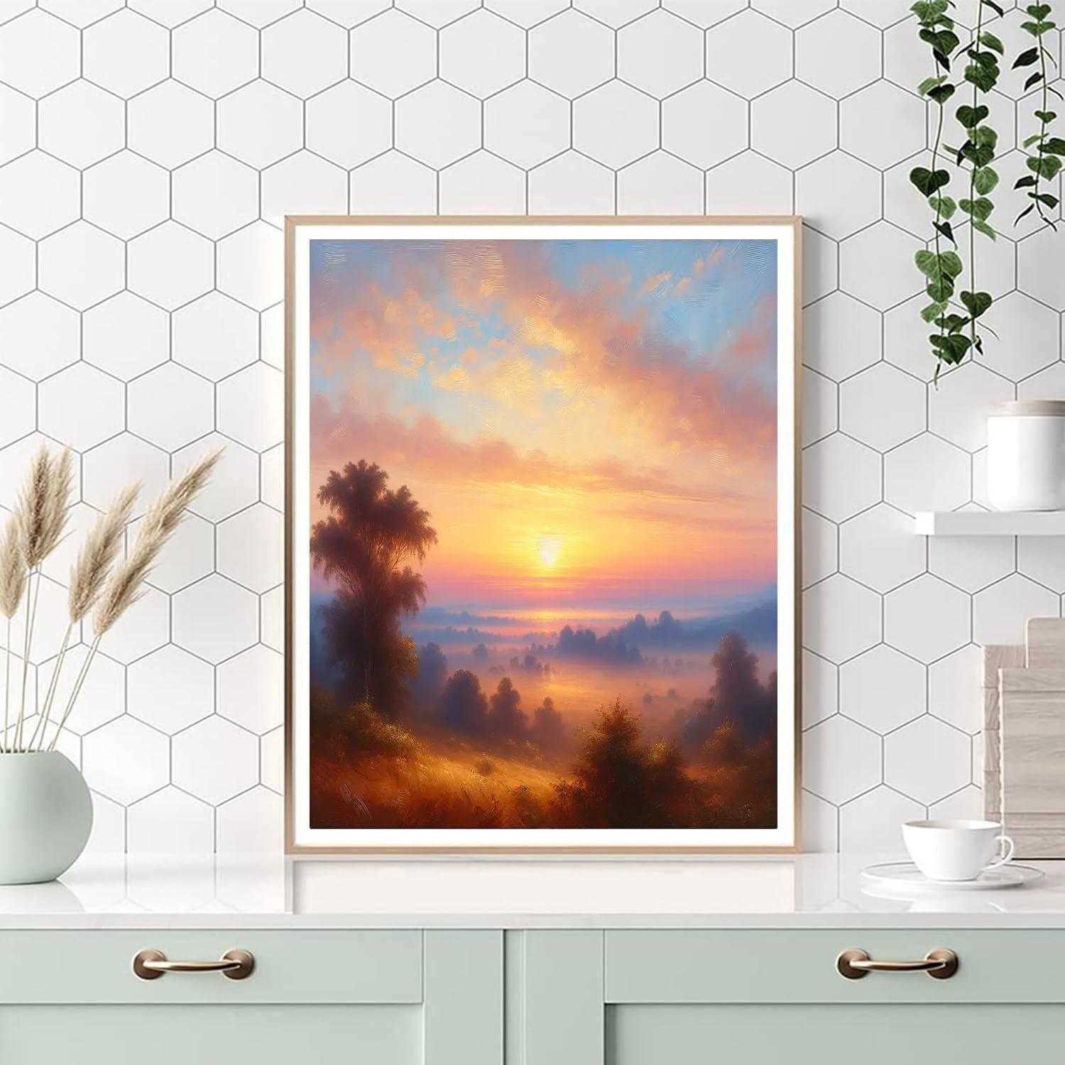 Ethereal Sunrise Paint By Color