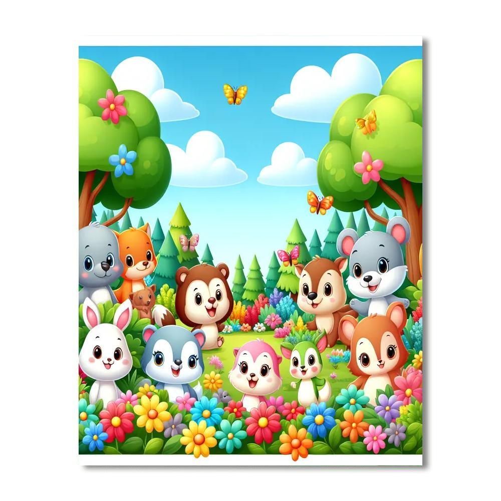 Wondrous Woodland Numbered Painting Kits